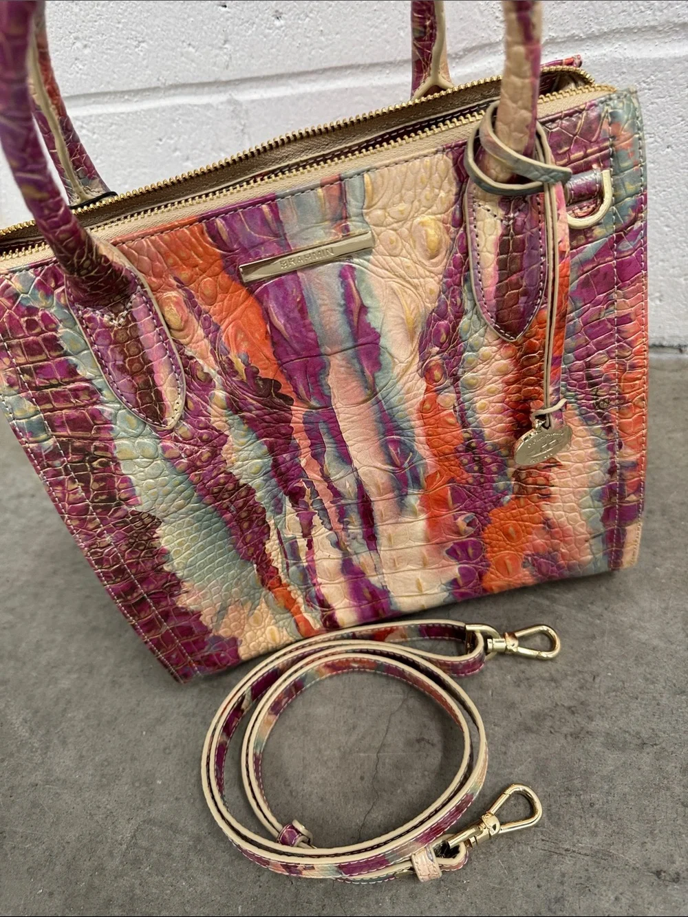 Brahmin abstract orange